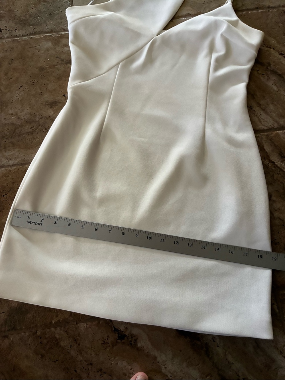 Elliatt Dress White One-Shoulder Mini Dress Bridal Mini Dress - Picture 11 of 15